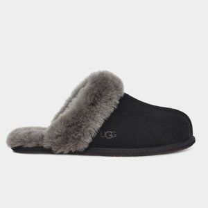 #155 Women's UGG Scuffette II Black/Grey House Slippers